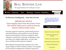 Tablet Screenshot of bealbusinesslaw.com